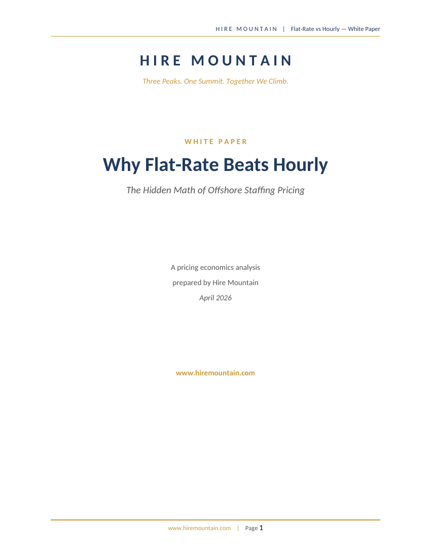 Why Flat-Rate Beats Hourly — White Paper Cover