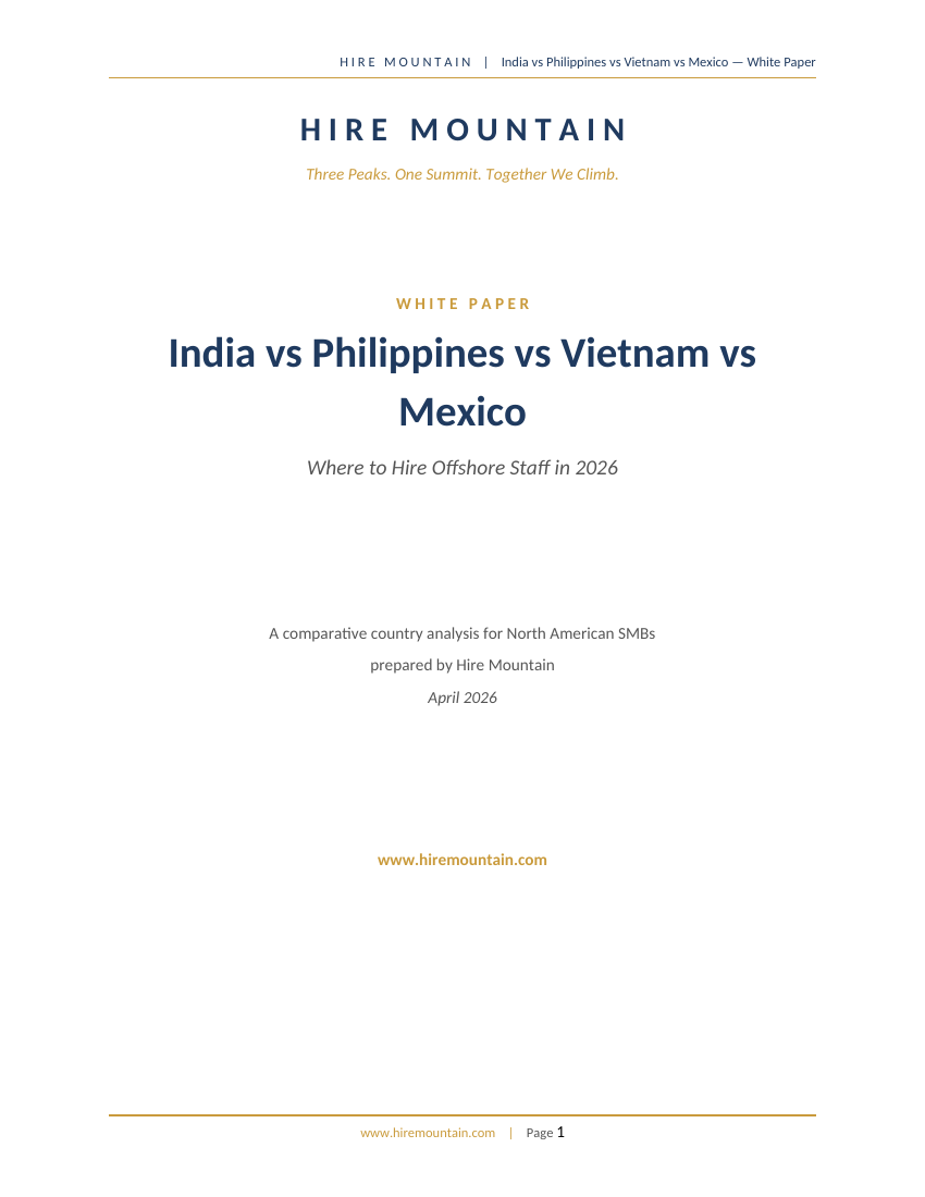 India vs Philippines vs Vietnam vs Mexico — White Paper Cover