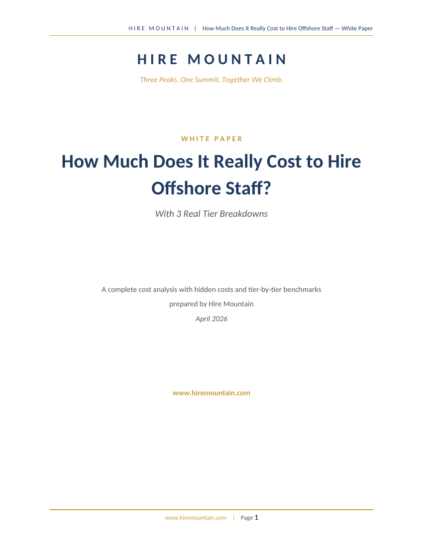 How Much Does It Really Cost to Hire Offshore — White Paper Cover